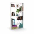 Homedora Tars Bookcase, White & Pink HD-ON20RF-160303